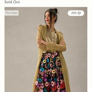 Anthropologie Floral Maxi Skirt